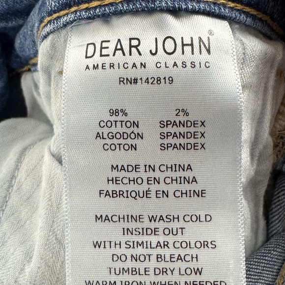 Dear John Blue Waikiki Jaxtyn Bootcut Jean Size 30 - Picture 12 of 14